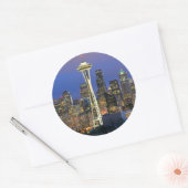 クイーンアンのケリー公園から見られるシアトル ラウンドシール (封筒)