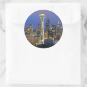 クイーンアンのケリー公園から見られるシアトル ラウンドシール (バッグ)