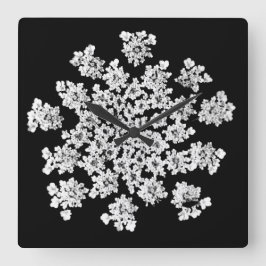 クイーンアンの雪片ウォールクロック スクエア壁時計