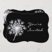 クイーンアンズレースガーデンフラワーバースデーパーティー 招待状 (正面/裏面)