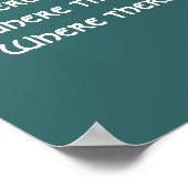 クイーンアンズレースセントフランシス祈りの言葉 ポスター (角)