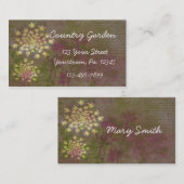 クイーンアンズレースビジネスカード 名刺 (正面/裏面)