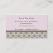 クイーンアンズレースベビーピンク名刺 名刺 (裏面)