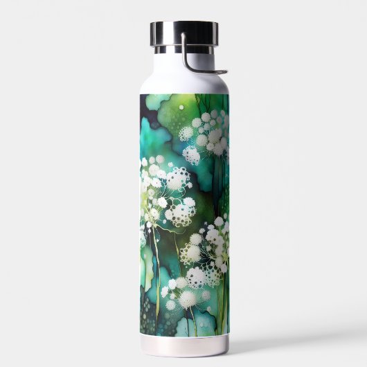 クイーンアンズレース抽象芸術 ウォーターボトル (左面)