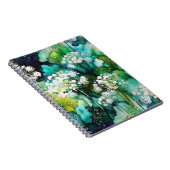 クイーンアンズレース抽象芸術 ノートブック (右側)