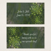 クイーンアンズレース結婚式の引き出物ラベル (正面&裏面)