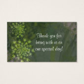 クイーンアンズレース結婚式の引き出物ラベル (裏面)