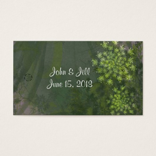 クイーンアンズレース結婚式の引き出物ラベル (正面)