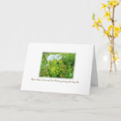 クイーンアンズレース&カウパースニップカード カード (黄色い花)