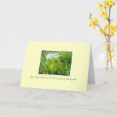 クイーンアンズレース&カウパースニップカード(黄色) カード (黄色い花)