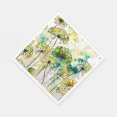 クイーンアンズレース&バブルズ抽象芸術 スタンダードランチョンナプキン (角)