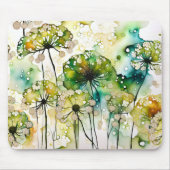 クイーンアンズレース&バブルズ抽象芸術 マウスパッド (正面)