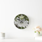 クイーンアンズレース ラウンド壁時計 (ホーム)