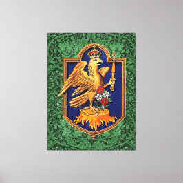 クイーンアンヌボレーン王室の《鳥》ハヤブサバッジ キャンバスプリント