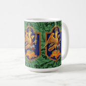 クイーンアンヌボレーン王室の《鳥》ハヤブサバッジ コーヒーマグカップ (正面右)