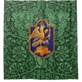 クイーンアンヌボレーン王室の《鳥》ハヤブサバッジ シャワーカーテン