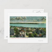 クイーンアンヒルからのハーバービュー ポストカード (正面/裏面)