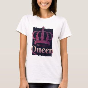 クイーンウィメンズクラウンガールズクイーンズ誕生日ギフト Tシャツ
