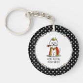 クイーンウェスティードッグウエストハイランドホワイトテリア キーホルダー (正面)