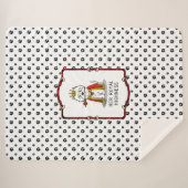 クイーンウェスティードッグウエストハイランドホワイトテリア シェルパブランケット (正面(横))