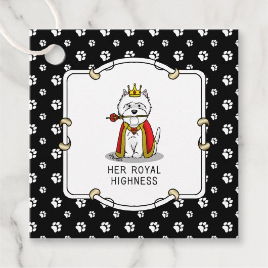 クイーンウェスティードッグウエストハイランドホワイトテリア フェイバータグ (正面)