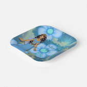 クイーンエスサーロイヤリティ誕生日 ペーパープレート (傾斜あり)