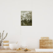 クイーンエリザベスがロンドンに入団 ポスター (キッチン)