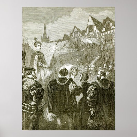 クイーンエリザベスがロンドンに入団 ポスター (正面)