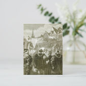 クイーンエリザベスがロンドンに入団 ポストカード (スタンド正面)