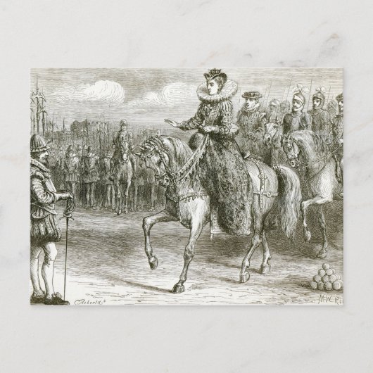 クイーンエリザベスアットティルベリー ポストカード (正面)