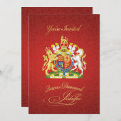 クイーンエリザベスダイヤモンドジュビリーパーティの招待状 招待状 (正面/裏面)