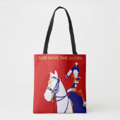 クイーンエリザベストゥーピングザカラートート トートバッグ (正面)