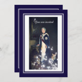 クイーンエリザベスポートレート 招待状 (正面/裏面)