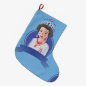 クイーンエリザベス2クリスマスクリスマスストッキング ラージクリスマスストッキング (正面 (吊り時))