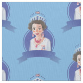 クイーンエリザベス2織物 ファブリック (クローズアップ)