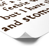 クイーンエリザベスIティルベリー引用文 ポスター (角)