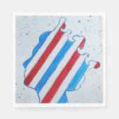 クイーンエリザベスIIジュビリープラチナイングランドUK スタンダードランチョンナプキン (正面)