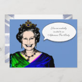 クイーンエリザベスIIテールティーパーティの招待状 招待状 (正面/裏面)