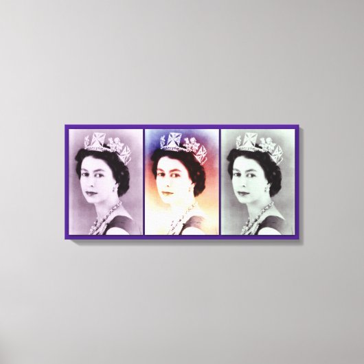 クイーンエリザベスIIトリオ キャンバスプリント (正面)