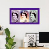 クイーンエリザベスIIトリオ ポスター (ホームオフィス)