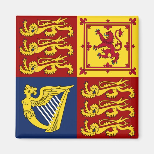 クイーンエリザベスII王室の標準磁石 マグネット (正面)