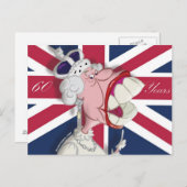 クイーンエリザベスII風刺漫画はがき60 ポストカード (正面/裏面)