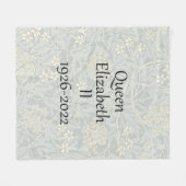 クイーンエリザベスII 1926年～2022年フリースブランケット フリースブランケット (正面(横))