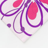 クイーンエレガント・ピンク フリースブランケット (角)