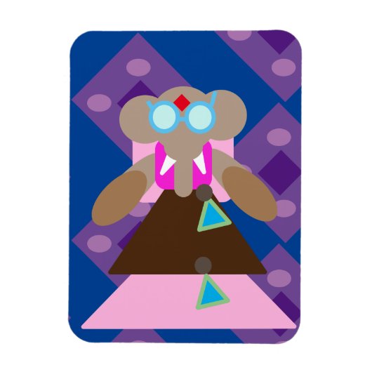 クイーンエレファントフレキシブルフォトマグネット マグネット (縦)