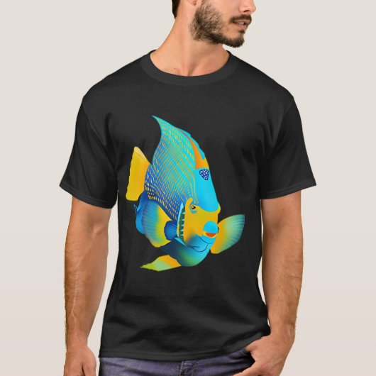 クイーンエンゼルフィッシュ Tシャツ (正面)