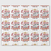 クイーンオブザカジノベガス賭博女性 ラッピングペーパー (フラット)