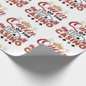 クイーンオブザカジノベガス賭博女性 ラッピングペーパー (角)