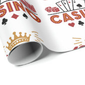 クイーンオブザカジノベガス賭博女性 ラッピングペーパー (ロールコーナー)