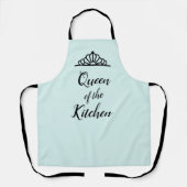 クイーンオブザキッチンイラストレーションオールオーバーエプロン エプロン (正面)